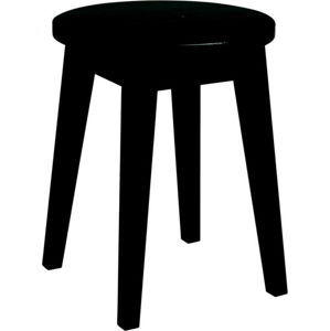 Černá nízká dubová stolička Rowico Frigg
