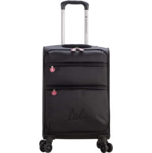 Černé zavazadlo na 4 kolečkách Lulucastagnette Luciana, 71 l