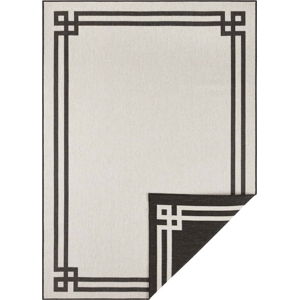 Černo-krémový venkovní koberec Bougari Manito, 120 x 170 cm