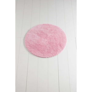 Růžová koupelnová předložka Colors of Cap, ⌀ 90 cm