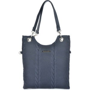 Tmavě modrá kožená kabelka Mangotti Bags Rosalia