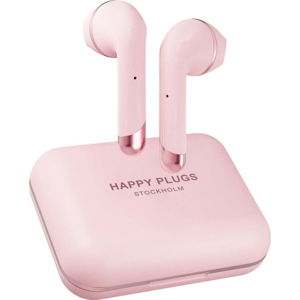 Růžová bezdrátová sluchátka Happy Plugs Air 1 Plus