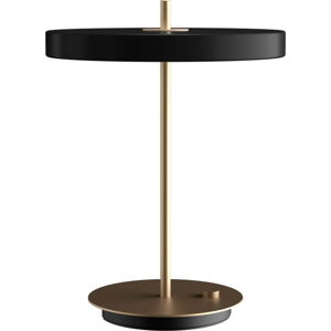 Černá LED stmívatelná stolní lampa s kovovým stínidlem (výška 41,5 cm) Asteria Table – UMAGE