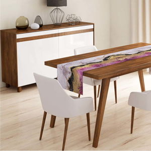Běhoun na stůl Minimalist Cushion Covers Pink Gold, 140 x 45 cm