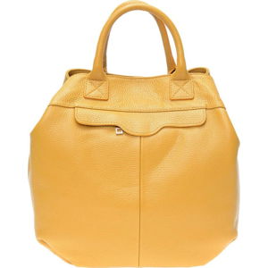Žlutá kožená kabelka Isabella Rhea
