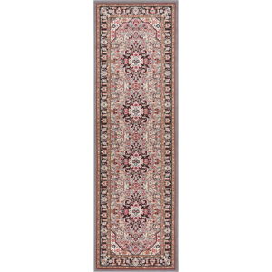 Šedo-hnědý koberec Nouristan Skazar Isfahan, 80 x 250 cm
