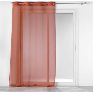 Voálová záclona v cihlové barvě 140x240 cm Casual – douceur d'intérieur