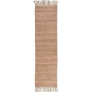 Růžový jutový běhoun Flair Rugs Equinox, 60 x 230 cm