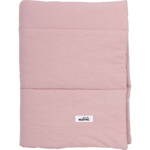 Růžová bavlněná dětská deka 100x135 cm – Malomi Kids