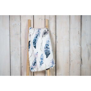 Bílá deka z mikroplyše 200x150 cm Feather - My House