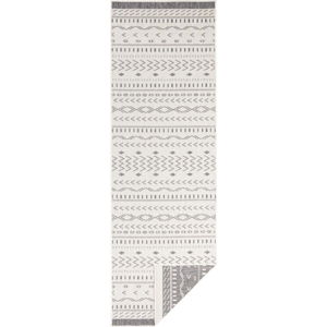 Šedo-krémový venkovní koberec NORTHRUGS Kuba, 250 x 80 cm