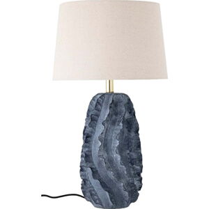 Bílo-modrá stolní lampa Natika - Bloomingville