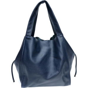 Modrá kožená nákupní taška Isabella Rhea