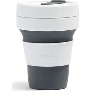 Šedo-bílý skládací hrnek Stojo Pocket Cup, 355 ml