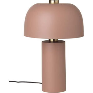 Růžová stolní lampa Cozy living Lulu, výška 37 cm
