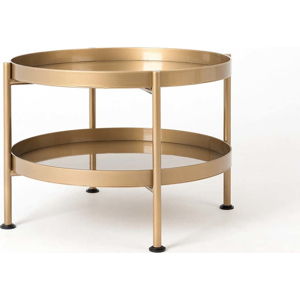 Konferenční stolek ve zlaté barvě Custom Form Hanna, ⌀ 60 cm