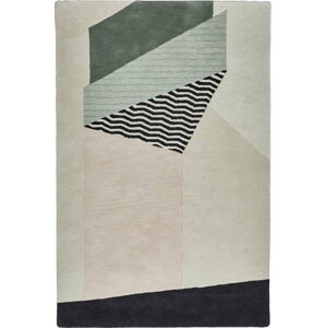 Šedý vlněný koberec Think Rugs Michelle Collins Sharp, 120 x 170 cm