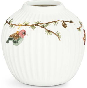 Bílá porcelánová vánoční váza Kähler Design Hammershøi, výška 13 cm