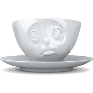 Bílý porcelánový šálek na kávu 58products Oh please, objem 200 ml