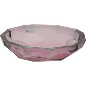 Růžová miska z recyklovaného skla Mauro Ferretti Stone, ø 34 cm