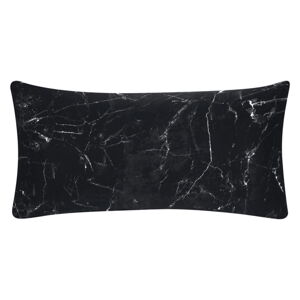 Sada 2 černých dekorativních povlaků na polštář z bavlněného perkálu Westwing Collection Malin, 40 x 80 cm