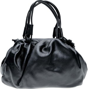 Černá kožená taška přes rameno Isabella Rhea