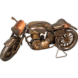 Železná dekorace ve tvaru motorky Antic Line Moto, 29 x 11 cm