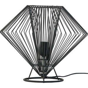 Černá stolní lampa Vox Cesto, ⌀ 37 cm