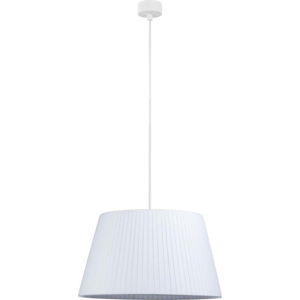 Bílé závěsné svítidlo s bílým kabelem Sotto Luce Kami, ⌀ 36 cm