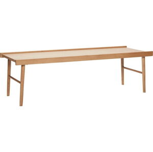 Konferenční stolek z dubového dřeva Hübsch Stream, 137 x 50 cm