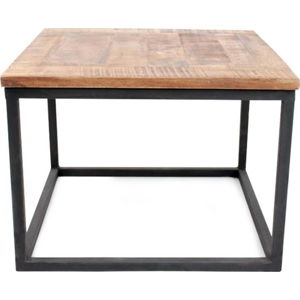 Černý konferenční stolek s deskou z mangového dřeva LABEL51 Box