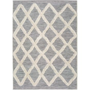 Bílo-šedý koberec Universal Cheroky Geo, 55 x 110 cm