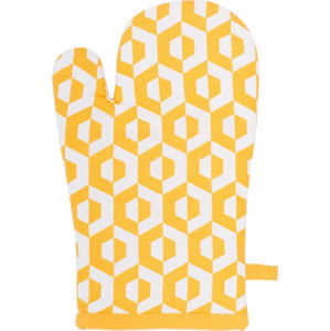 Žlutá bavlněná chňapka Tiseco Home Studio Hexagon