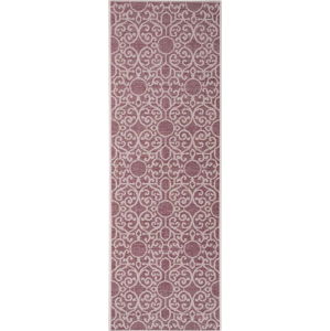 Fialovo-béžový venkovní koberec Bougari Nebo, 70 x 200 cm