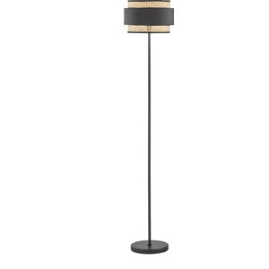 Černo-béžová stojací lampa Fischer & Honsel Tape