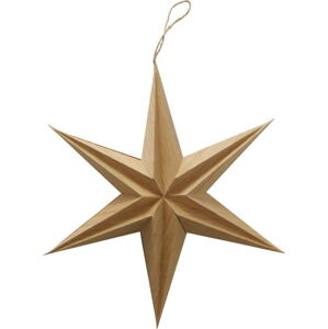 Vánoční papírová závěsná dekorace ve tvaru hvězdy Boltze Kassia, ø 30 cm