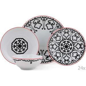 24dílná sada porcelánového nádobí Kutahya Luhko