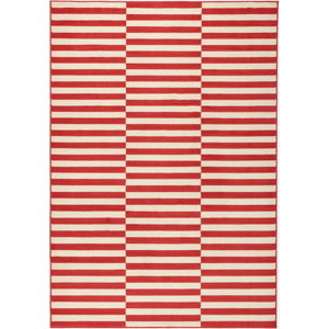 Červeno-bílý běhoun Hanse Home Gloria Panel, 80 x 300 cm