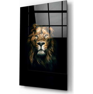 Skleněný obraz Insigne Lion, 70 x 110 cm