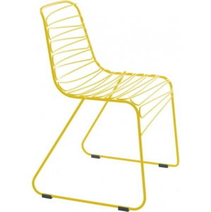 Žlutá jídelní židle Magis Flux