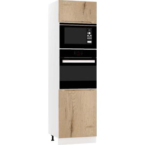 Vysoká kuchyňská skříň na vestavnou troubu a mikrovlnku (šířka 60 cm) Nico – STOLKAR