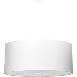 Bílé závěsné svítidlo se skleněným stínidlem ø 60 cm Volta - Nice Lamps
