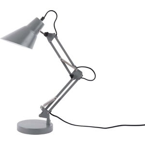 Šedá železná stolní lampa Leitmotiv Fit