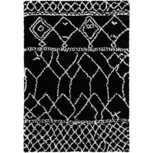Černý koberec Think Rugs Scandi Berber, 200 x 290 cm