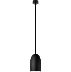 Černé matné závěsné svítidlo s černým kabelem Sotto Luce Ume