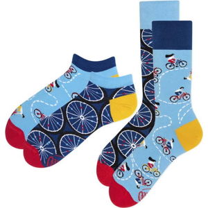 Sada 2 párů klasických a kotníkových ponožek Many Mornings Bicycles, vel. 35-38