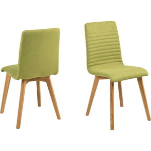Sada 2 zelených jídelních židlí Actona Arosa