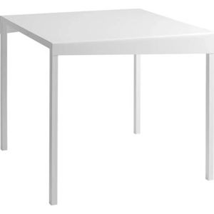 Bílý kovový jídelní stůl Custom Form Obroos, 80 x 80 cm