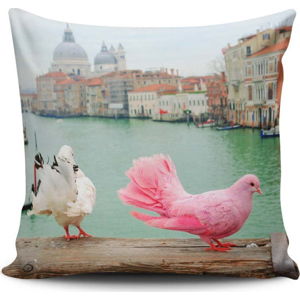 Polštář s příměsí bavlny Cushion Love Herisso, 45 x 45 cm