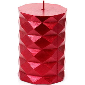 Červená svíčka Unimasa Fashion, výška 10 cm